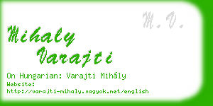 mihaly varajti business card